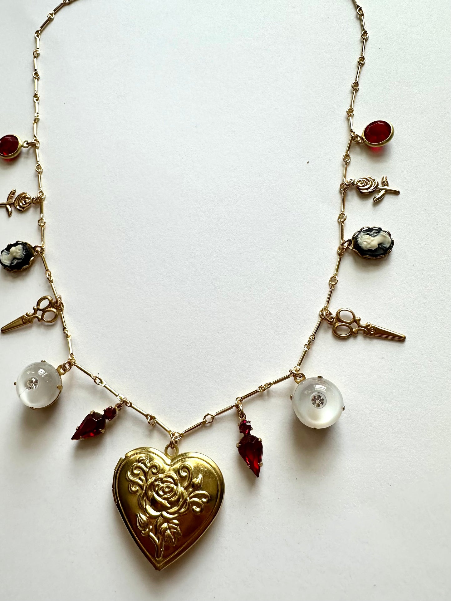 Romance Locket Charm Necklace