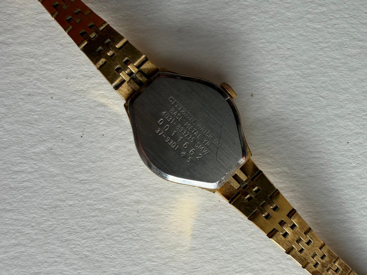 Vintage Citizen Gold Tone Round Watch