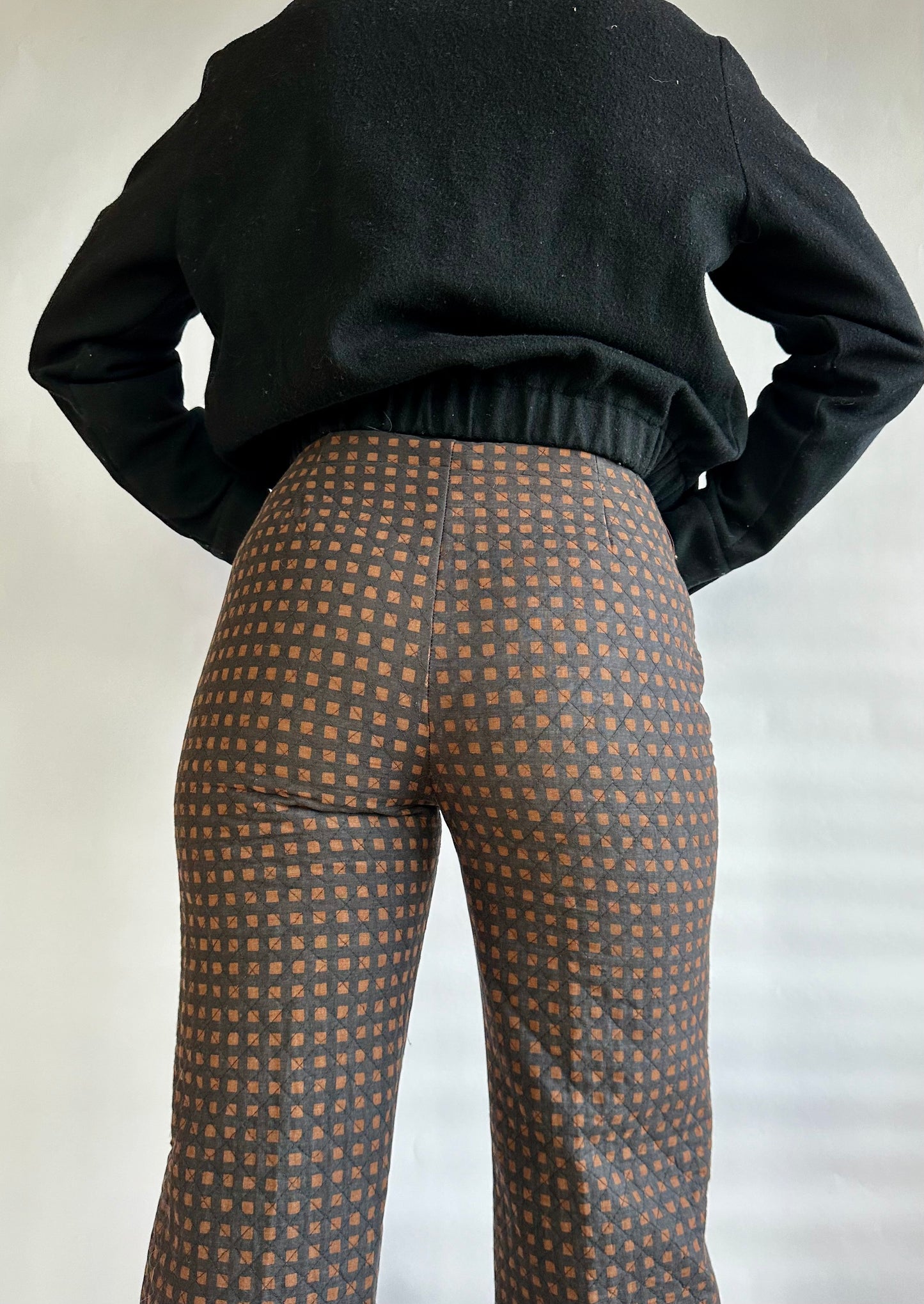 1970s Vintage Marimekko Quilted Pants