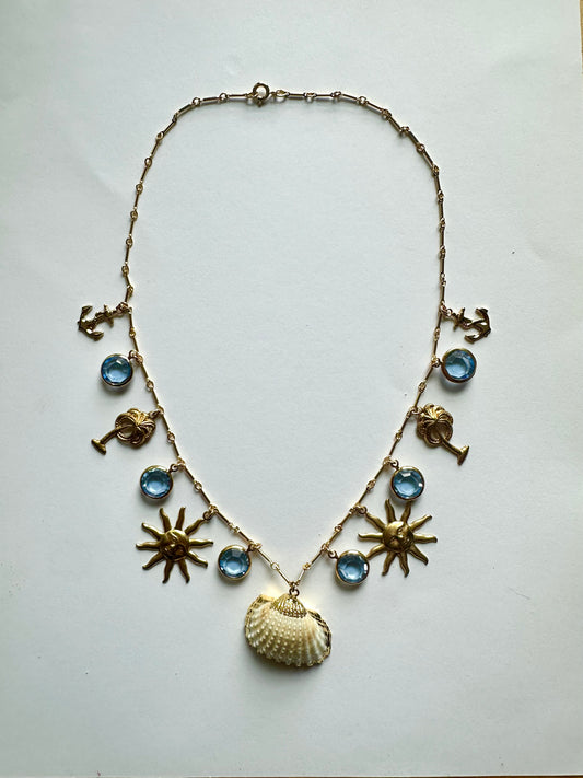 Ocean Shell Charm Necklace