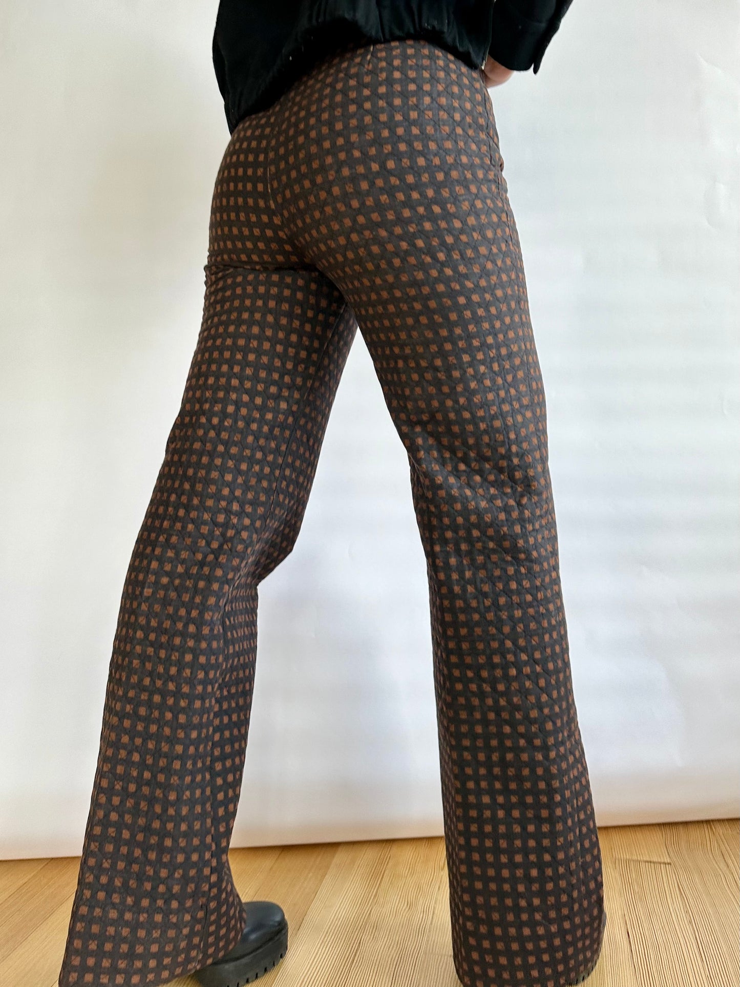 1970s Vintage Marimekko Quilted Pants