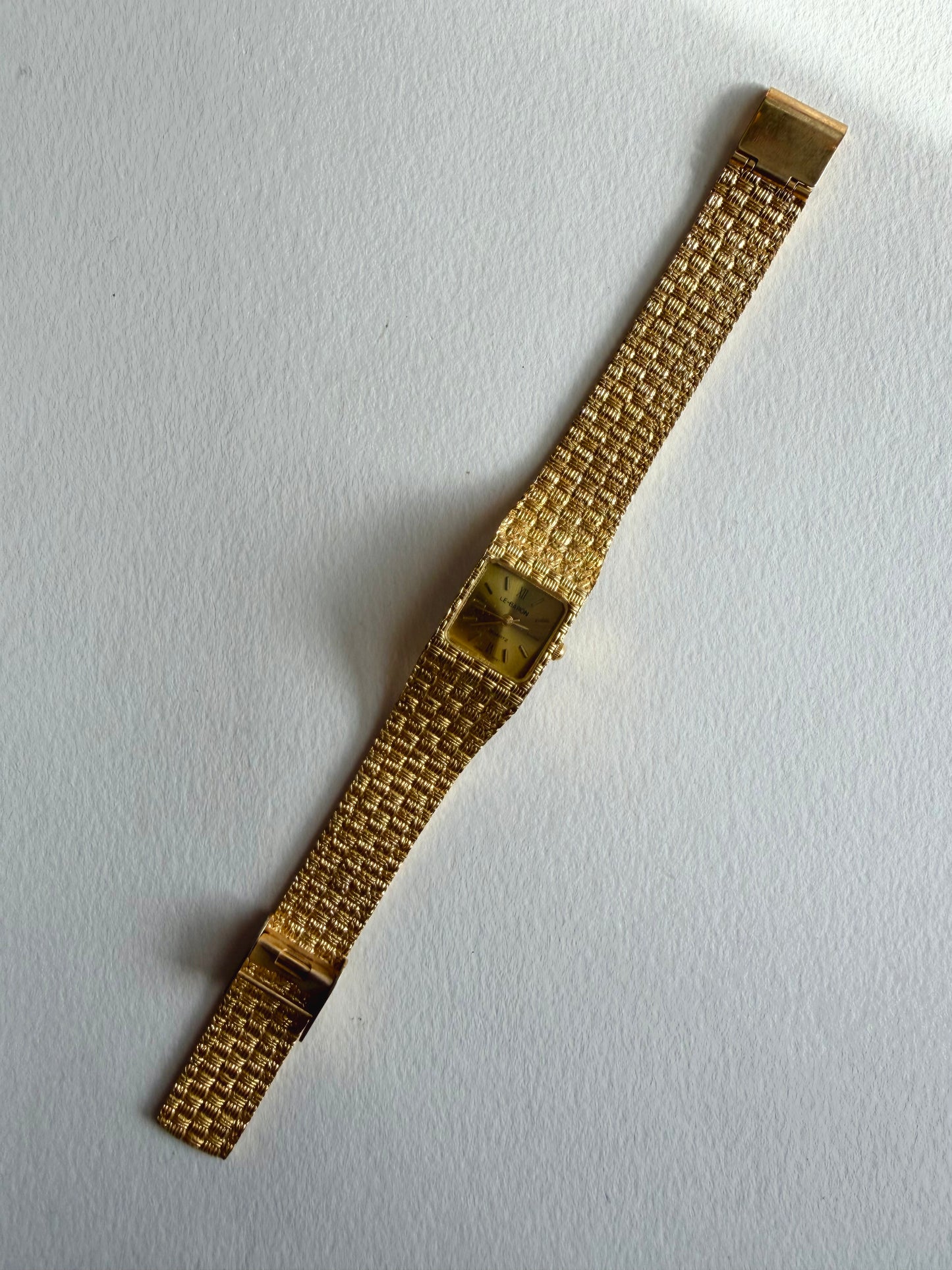 Vintage Le Baron Gold Tone Watch